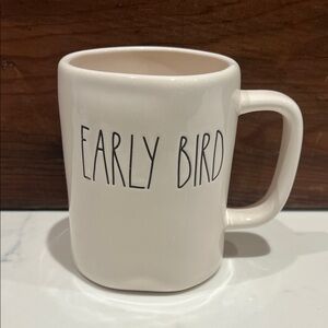 🔥‼️Rae Dunn White "EARLY BIRD" Ceramic Mug‼️🔥